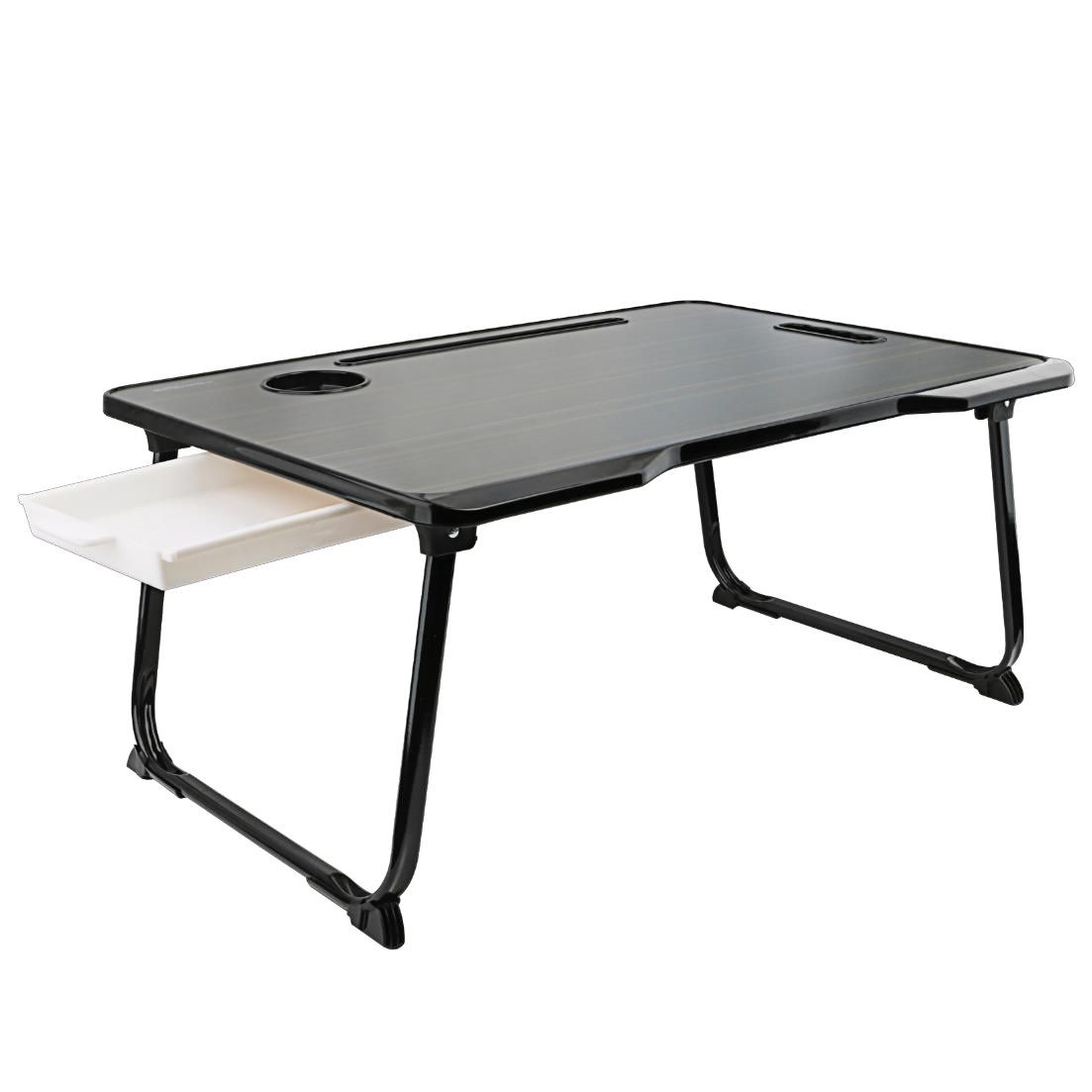 Portronics My Buddy One Plus POR-1191 Multifunctional Laptop Table For Office Home Bed (black)